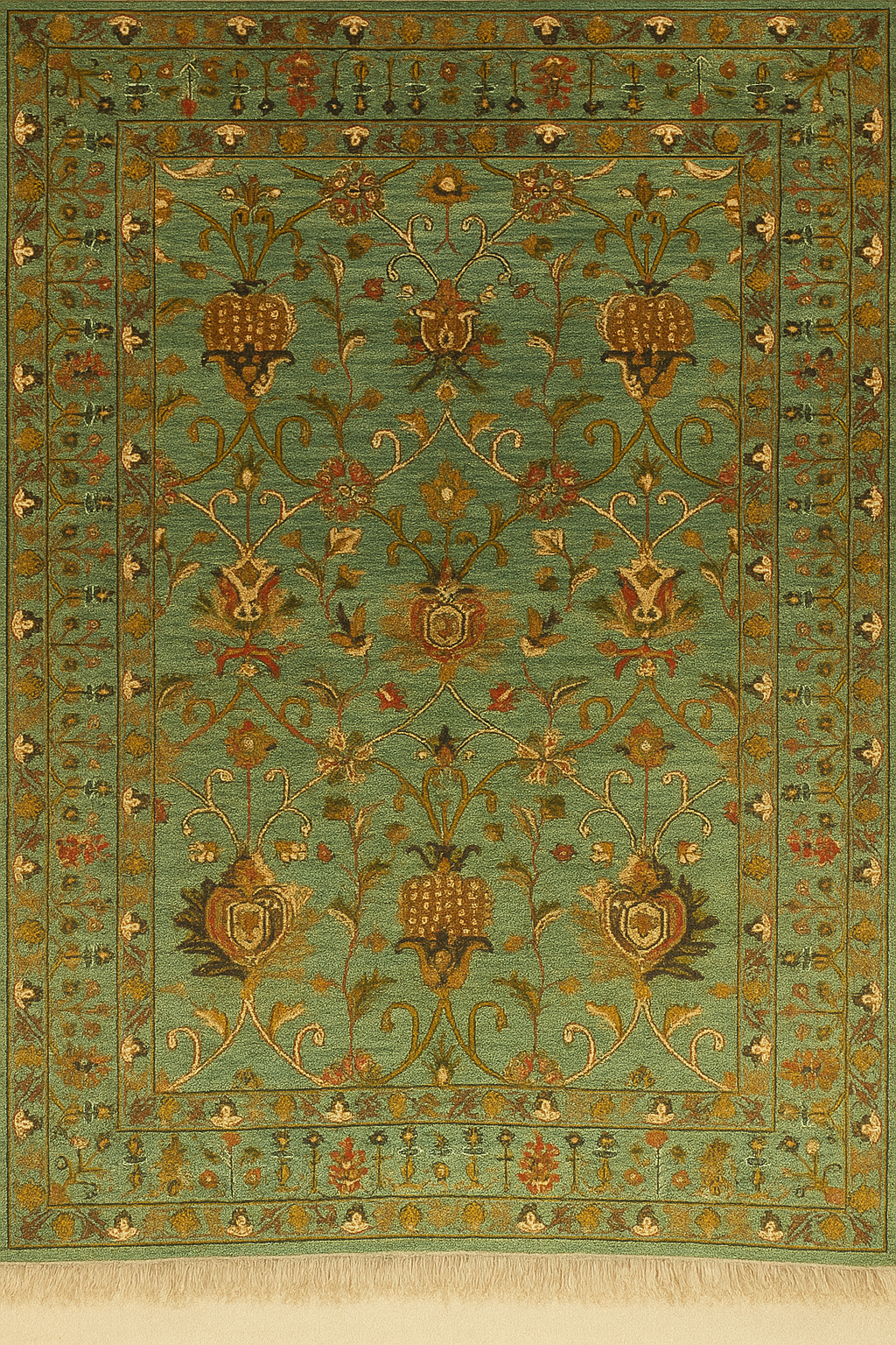 Turquoise Garden  5’7” × 7’8”