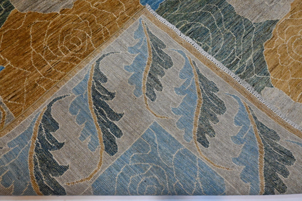 Authentic Hand-Knotted Afghan Gabbeh Wool Rug, Natural Dyes, 6x9 Feet, Modern